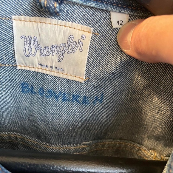 1960s Selvage Wrangler Jacket, White Label, Made in USA Selvedge - Picture 3 of 9